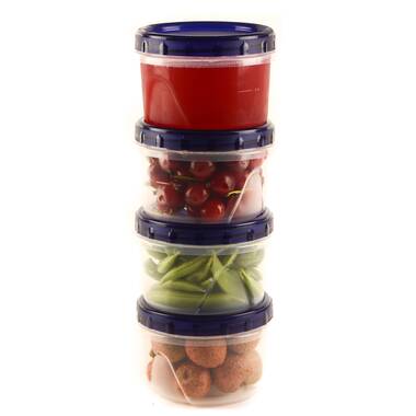 16oz Plastic Jars With Lids Airtight Container for Food Storage