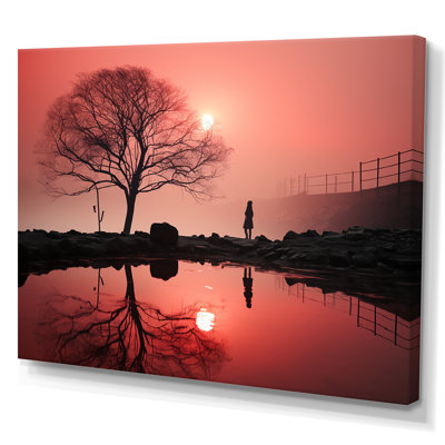 " Silent Raspberry Tree Reverie Landscape "