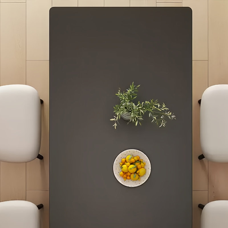Rectangular light luxury dining table and chair