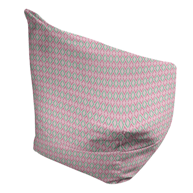 Petite chaise à sacs à billes & Kitterman, Rose / sarcelle, H 86 po x l 27 po x P 43 po, Rembourrage poly