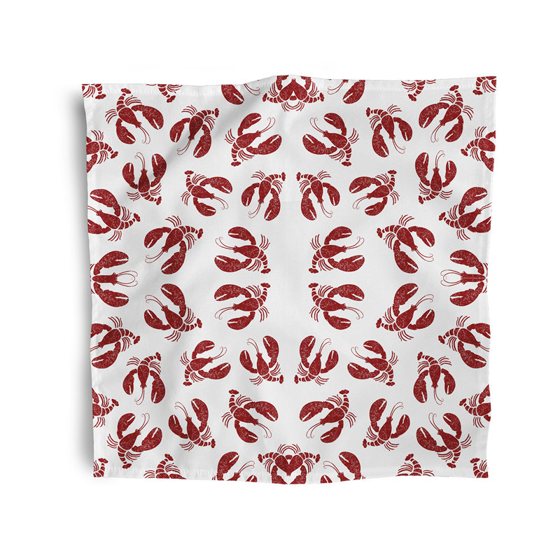 Tamiko Polyester No Pattern Square Napkin, Dark Red
