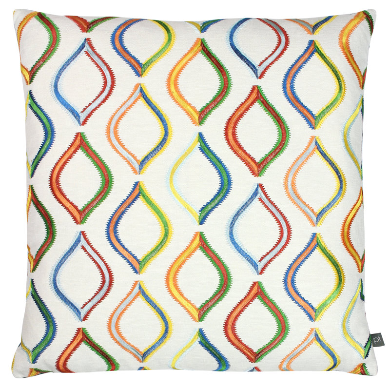 Geometric Square Throw Cushion, Jungle