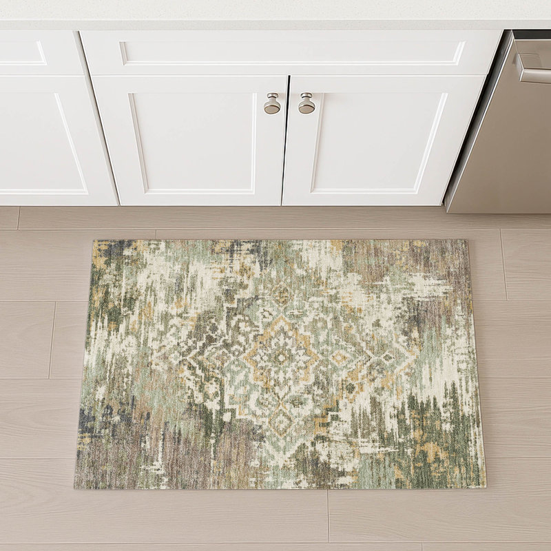 Tapis intérieur / extérieur lavable à la machine Chantille ACN2765 Global, Sauge, 1 pi 8 po x 2 pi 6 po