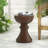 16"W Brown Concrete Outdoor Side Table