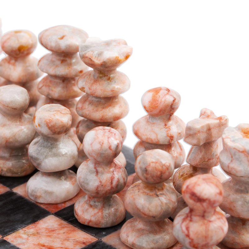 Jeu d'échecs en marbre Savonburg