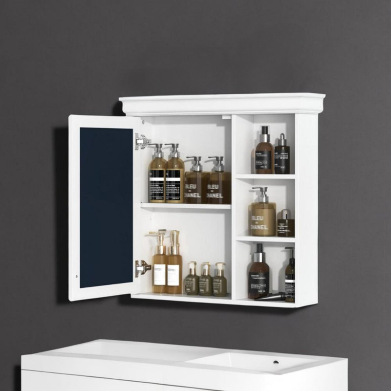 Winston Porter 30'' X 28'' Bathroom Medicine Cabinet With Mirror ...
