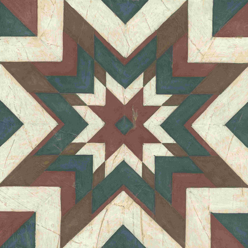 Motif de courtepointe II, H 20 po x l 20 po x P 1,25 po
