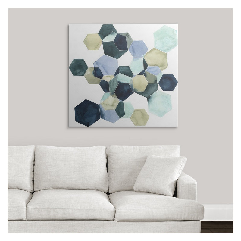 «Brodie-Gael Crystallize I» Grace Popp, impression, H 23 po x l 24 po x P 1,5 po, Toile