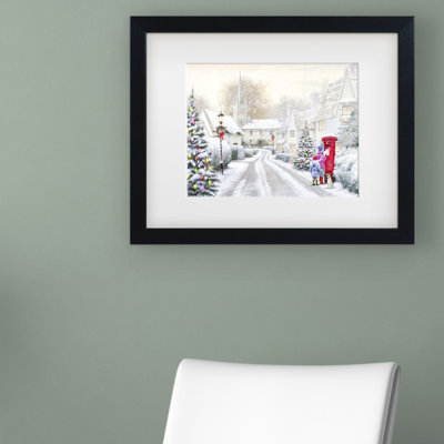 « snowy village », impression