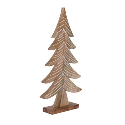 CARVED WOODEN TREE
