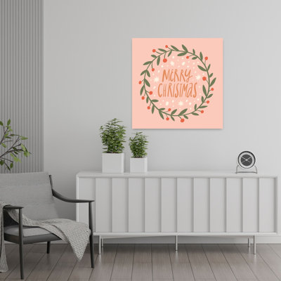 «Happychristmasno37», impression d'art moderne abstrait paysage minimaliste