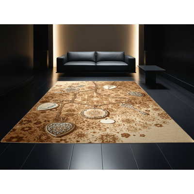 Tapis brun moelleux décontracté Boyd