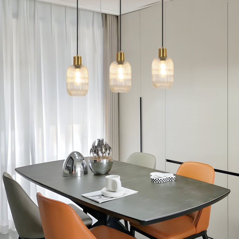 3 - Light Copper Chandelier Pendant