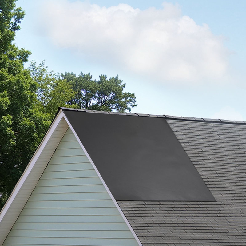 Toiture en rouleau, 15 x 25 pi, toiture en caoutchouc EPDM de 45 mil, longue durée de vie et résistant aux intempéries, résiste aux températures rigoureuses, installation facile et flexible, sous-couche de toit pour véhicules récréatifs, toits, étangs