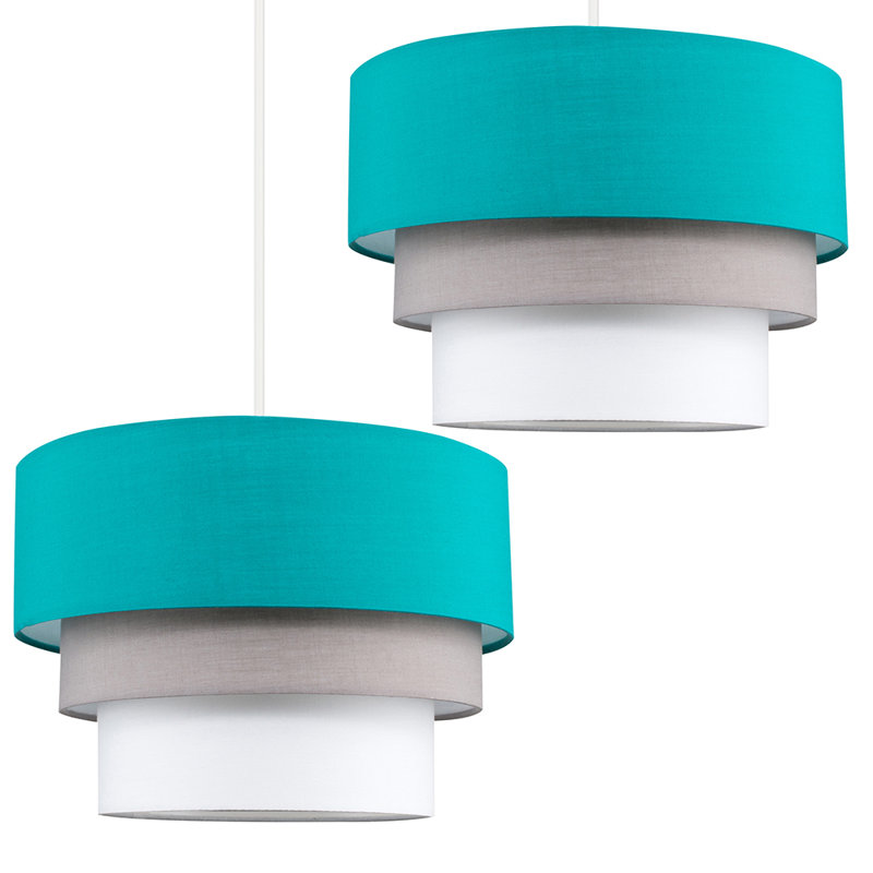 Hiroo 2-Light Unique Tiered Lamp Shade