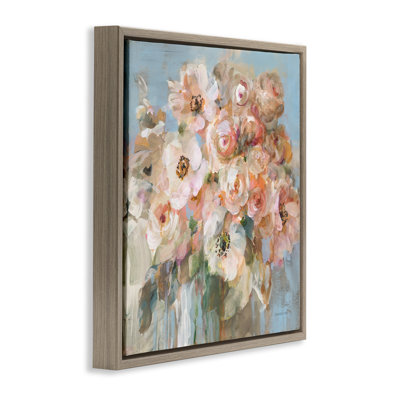 Blushing Bouquet Pink White Floral