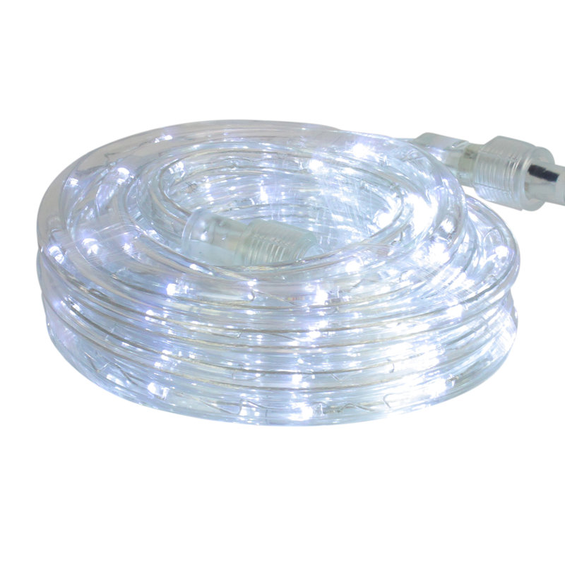 Guirlande de Noël flexible blanche à DEL - 96 pi