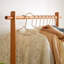 Porte-manteau épais en bois massif multi-usages