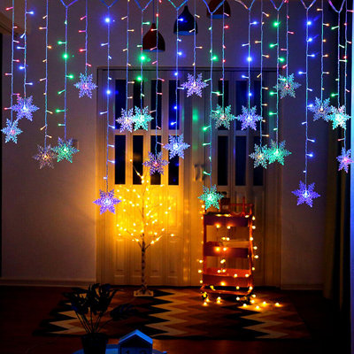11.5' Snowflake LED String Lights
