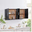 Armoire suspendue en bois avec portes et tablettes, rangement de salle de bain mural, armoire à pharmacie polyvalente (l 24 po x H 24 po)-1156424154