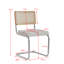 Chairs - Scandinavian Velvet Dining Chair - Rattan Back Chair - Metal Legs-301496114-301496129