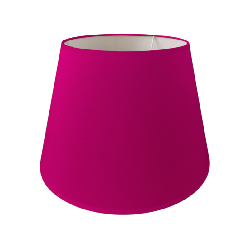 Silk Empire Lamp Shade ( Uno ), 30cm H x 40cm W x 30cm D, Hot Pink