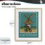 Affiche Amsterdam Windmill, reproduction encadrée sous verre, conception de Hugo Edwins-622400908-622400909
