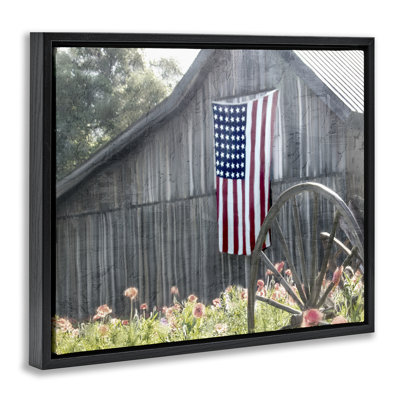 Cadre flottant de grange USA Wagon Wheel, design par Kim Allen