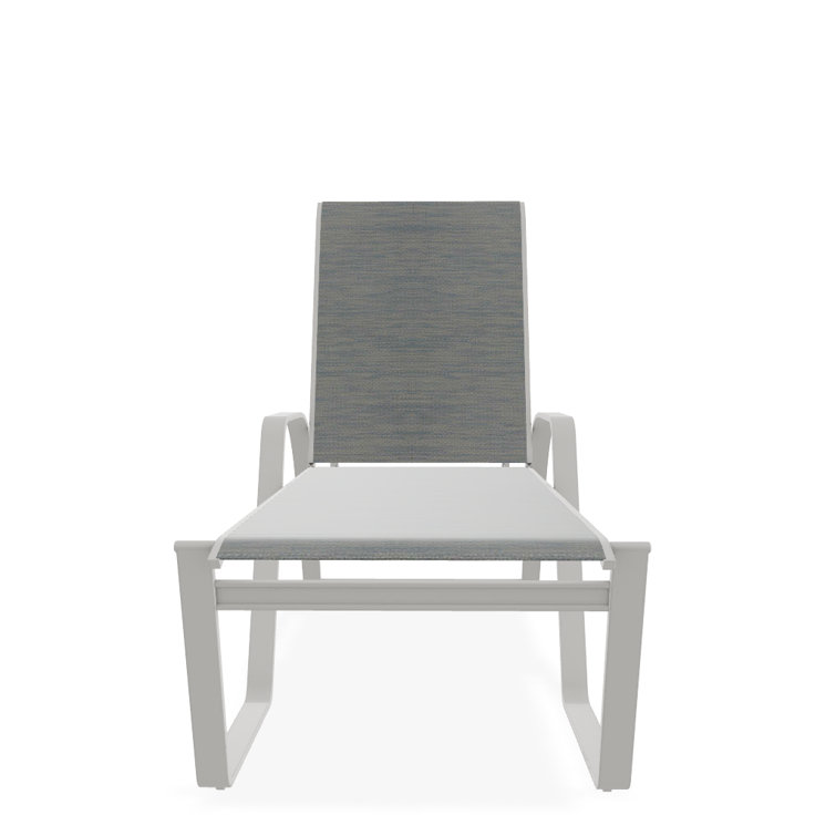 Holna Outdoor Rust-Resistant Metal Chaise Lounge