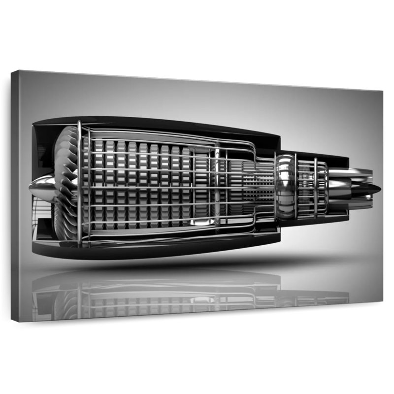 Mehar Aircraft Engine Details, 24" H x 36" W