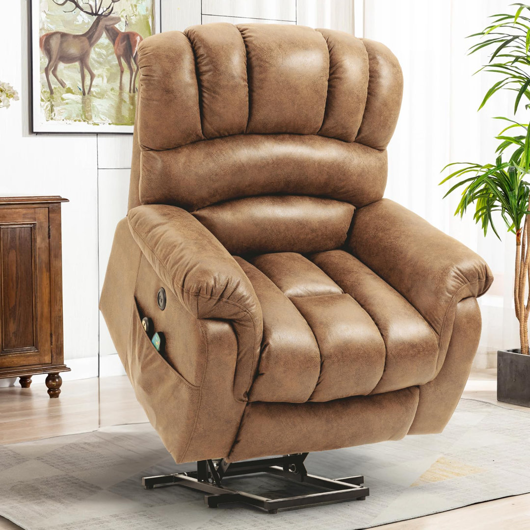 Quartney Upholstered Heated Massage Chair Latitude Run®