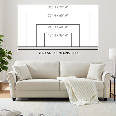 Plantes et fleurs, art floral abstrait avec des teintes chaudes et des accents dorés, ensemble de 3 impressions sur toile