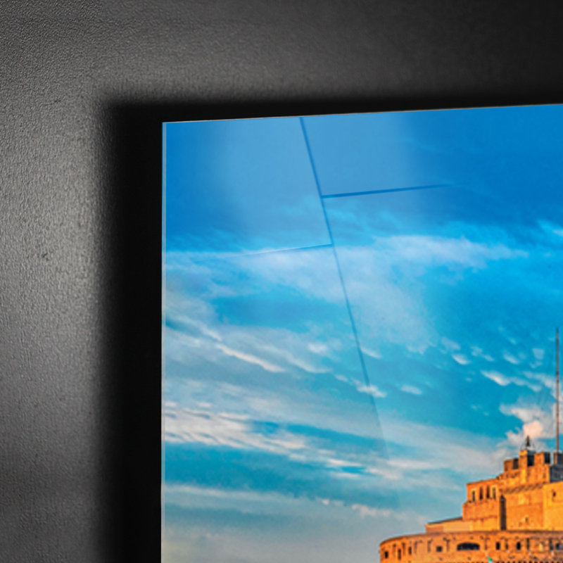 Ponte S. Angelo In Rome by Giallobus - No Frame Print on Plastic / Acrylic, 65cm H x 95cm W