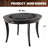 Barrington 48-in Onyx Poker Table 2-in-1 Flip-Top Dining Table for 6 Players