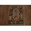 Tapis kilim à motif géométrique éclatant 2X3