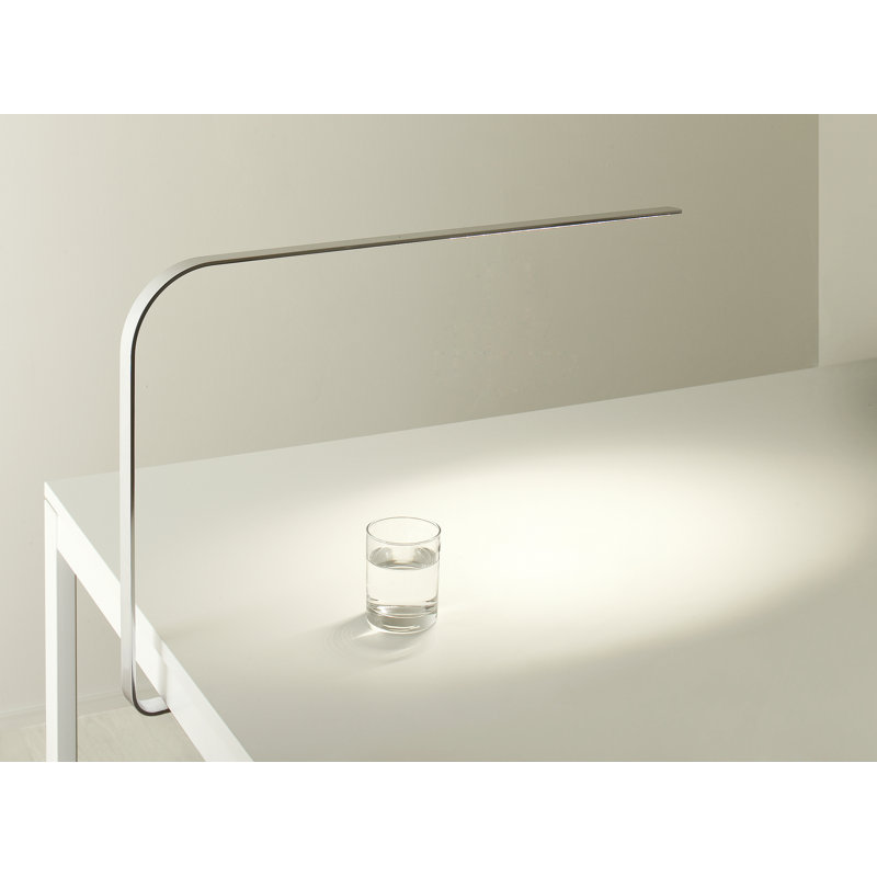 Lim C Table Lamp, Brushed Silver