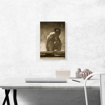 " Seated Giant 1818 " by Francisco De Goya Painting Print