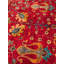 Tapis en laine et coton rouge noué à la main Original