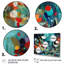 Nayte Red Vibrant Garden Symphony II sur impression sur toile-88530834-88530840