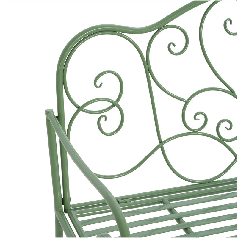 Banc de jardin Sunnydaze, Vert mat