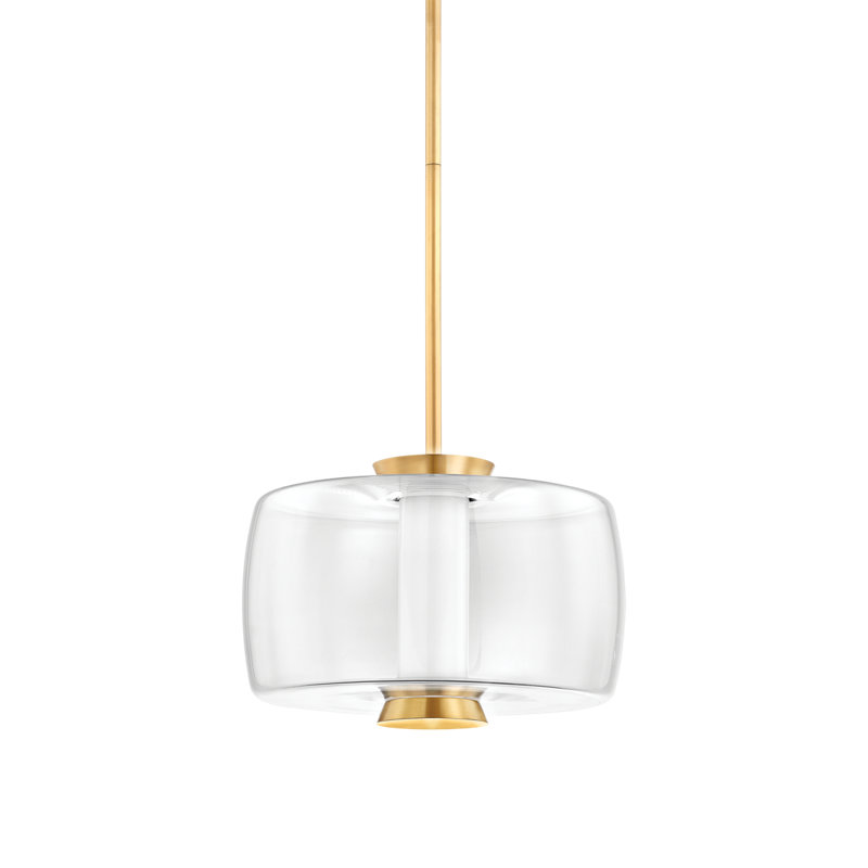 Luminaire suspendu 1 lumière Beau, H 10 po x l 15 po x P 15 po