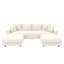 Canapé 102,4 po en velours côtelé 102,4 po, canapé-lit rembourré confortable et moderne, sièges profonds avec coussins moelleux et 2 repose-pieds, canapé-lit convertible, pour salon, appartement, bureau-1588664175-1588664174-1588664171