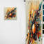 Barkeley - fond rétro orange I - rideau abstrait - obscurcissant velours - 1 panneau-2139810062
