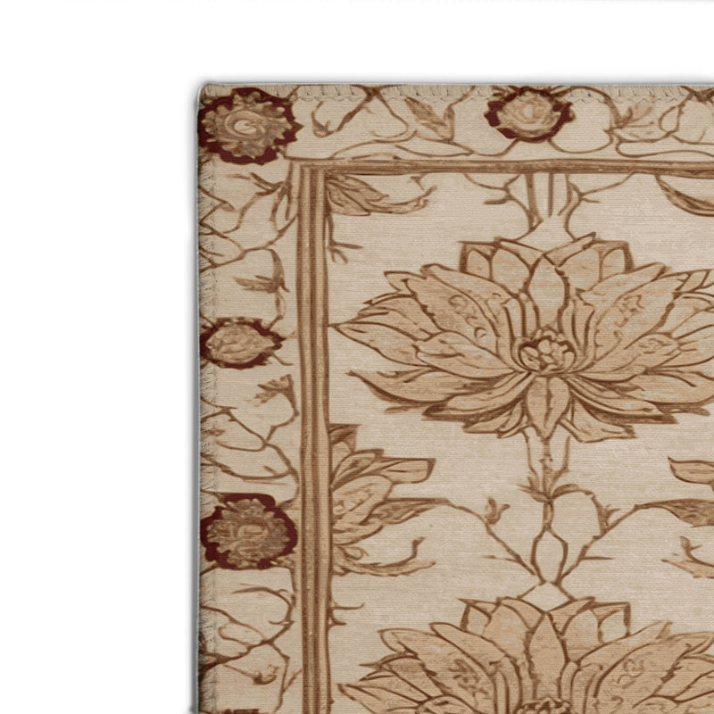 Tapis d'intérieur et d'extérieur brun français, Rectangulaire 2 pi x 3 pi