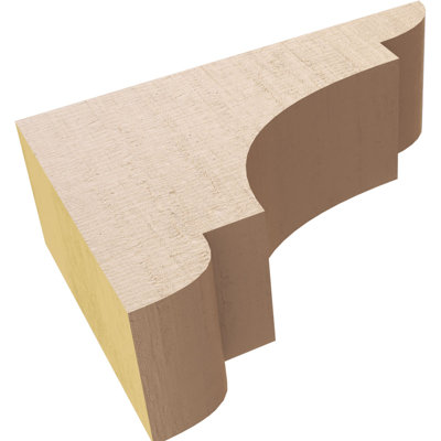 New Brighton cèdre brut grain de bois TimberThane Corbel, apprêté brun clair