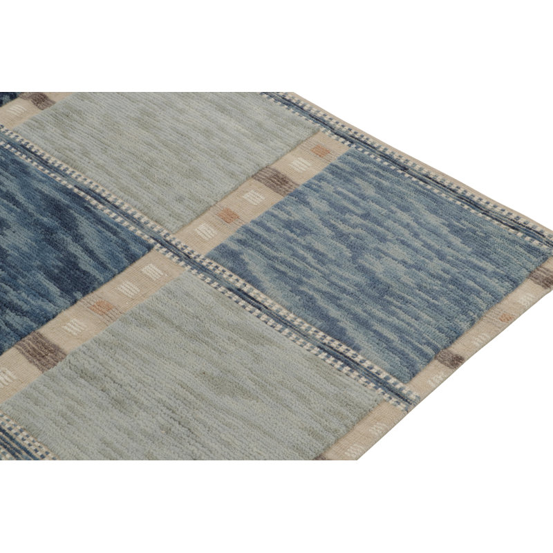 Scandinavian Wool Geometric Area Rug, Rectangle 10' x 14'