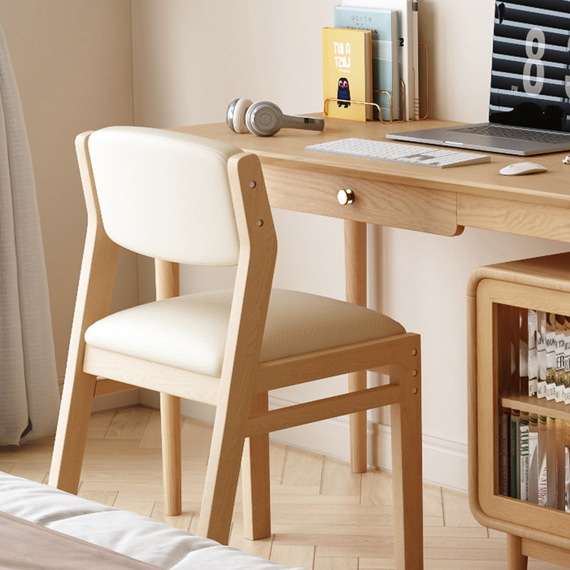 Bureau et commode multifonctionnels en L en bois massif avec commode, H 25,53 po x l 43,31 po x P 35,43 po