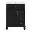 Meuble-lavabo de salle de bain avec lavabo, tiroir rabattable, 3 tiroirs et armoire de rangement-790225012