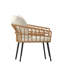 Chaises de patio en osier de rotin toutes saisons avec coussins-1666178888
