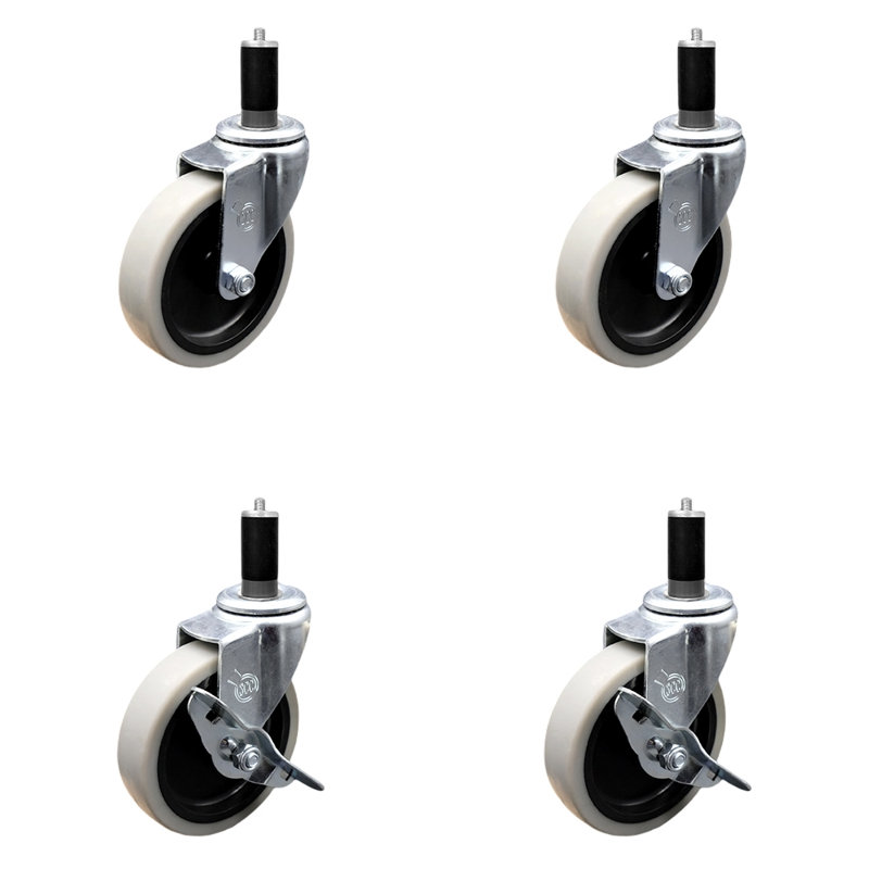 4-Piece Thermoplastic Caster Set
